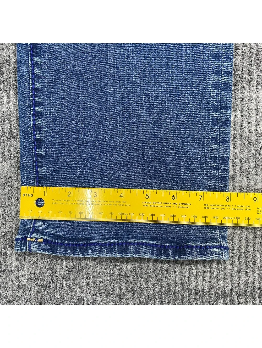 True Religion Ricky Relaxed Straight Jeans Mens 34x33 Blue Stretch Denim Pants